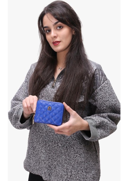 56-4034 Kadın Lady Mavi Cüzdan