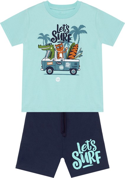 Let's Surf Erkek Çocuk T-Shirt Şort Takım modelleri