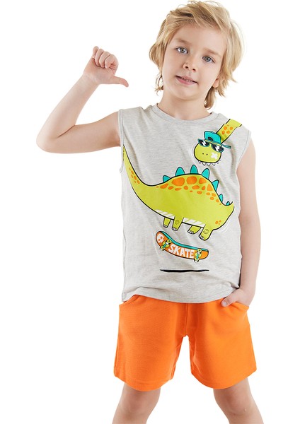 Kaykay Dino Erkek Çocuk T-Shirt Şort Takım