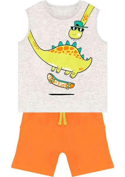 Kaykay Dino Erkek Çocuk T-Shirt Şort Takım