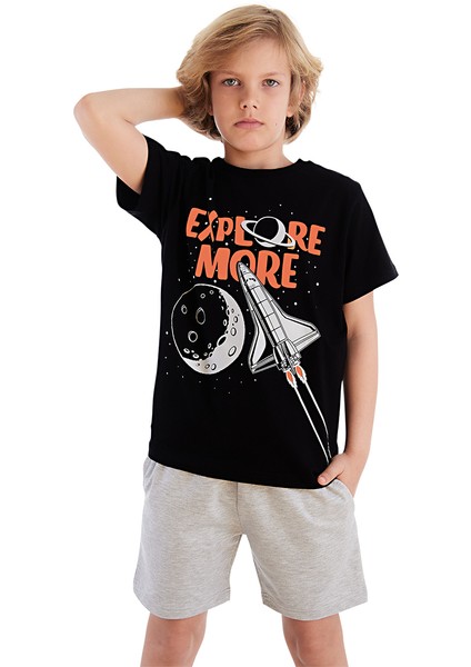 Explore Erkek Çocuk T-Shirt Şort Takım