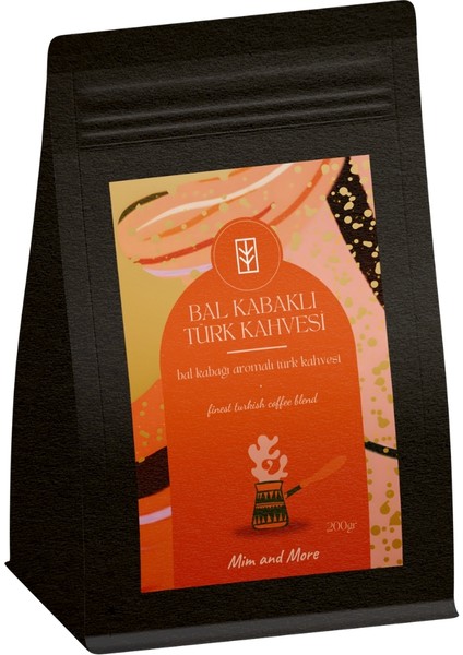 Mim And More Bal Kabaklı Türk Kahvesi Bal Kabağı Aromalı Türk Kahvesi 200 gr