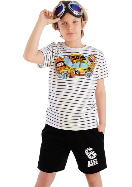 Yarışçı Erkek Çocuk T-Shirt Şort Takım