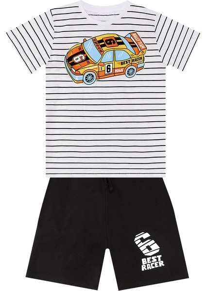 Yarışçı Erkek Çocuk T-Shirt Şort Takım