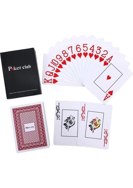 Weather Forecast Kırmızı Pvc Plastik Su Geçirmez Jumbo Blackjack Iskambil Oyun Kağıdı CIN642KR