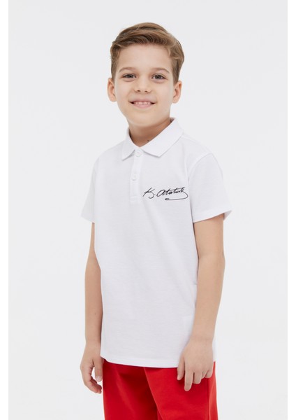 Ul 12ATA02 4fx Beyaz Çocuk Kısa Kol T-Shirt
