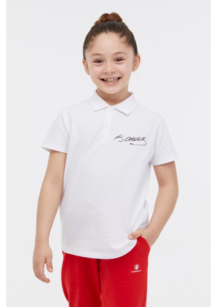 Ul 12ATA02 4fx Beyaz Çocuk Kısa Kol T-Shirt