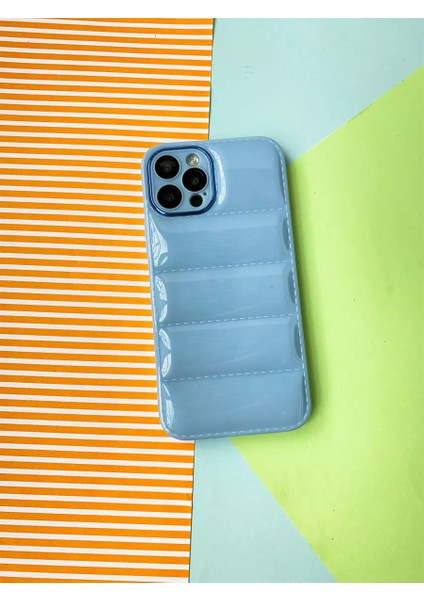 Apple Iphone 14 Pro Uyumlu Puffer Silikon Kılıf Kamera Koruma Lens Korumalı Parlak Telefon Kılıfı