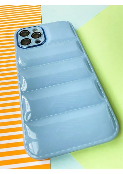 Apple Iphone 14 Pro Uyumlu Puffer Silikon Kılıf Kamera Koruma Lens Korumalı Parlak Telefon Kılıfı