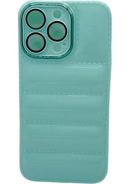 Apple Iphone 13 Pro Max Uyumlu Puffer Silikon Kılıf Kamera Koruma Lens Korumalı Parlak Telefon Kılıfı modelleri