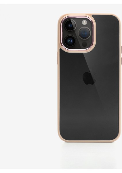 Apple iPhone 14 Pro Telefon Kılıfı Bold Pudra