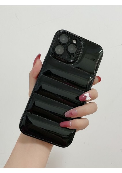 Apple Iphone 14 Pro Max Uyumlu Puffer Silikon Kılıf Kamera Koruma Lens Koruma Parlak Telefon Kılıfı fiyatları