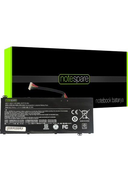 Acer ile Uyumlu Aspire VN7-571, VN7-571G Notebook Batarya Pil