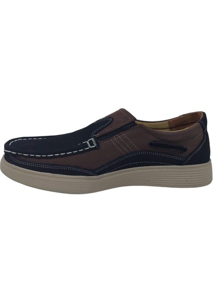 242-98 Erkek Siyah Nubuk Deri Casual Ayakkabı