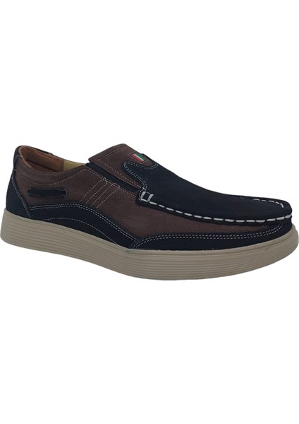 242-98 Erkek Siyah Nubuk Deri Casual Ayakkabı