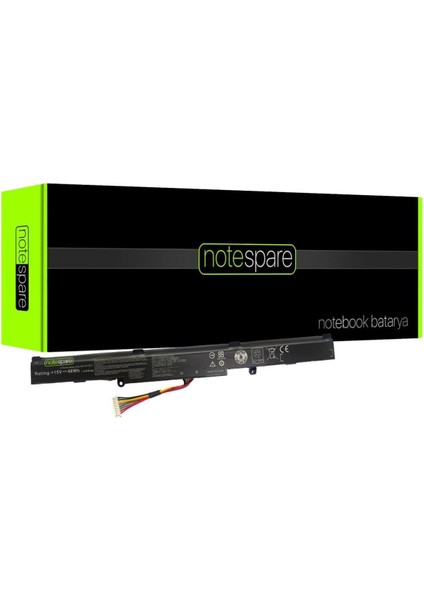 Asus ile Uyumlu Rog G752VY-GC408T, G752VY-Q72SX, G752VY-GC420T Notebook Batarya Pil