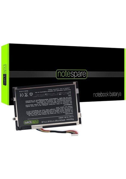 Dell ile Uyumlu P11E (M17X R3), P11E (M17X R4) Notebook Batarya Pil