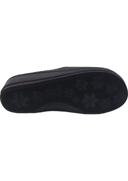1856 Kadın Siyah Dolgu Topuk Günlük Kullanım Terlik indirimleri