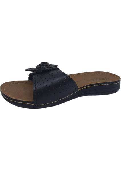 2452 Kadın Siyah Fiyonklu Günlük Kullanım Terlik modelleri