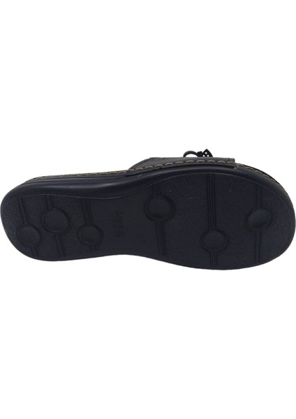 2452 Kadın Siyah Fiyonklu Günlük Kullanım Terlik indirimleri