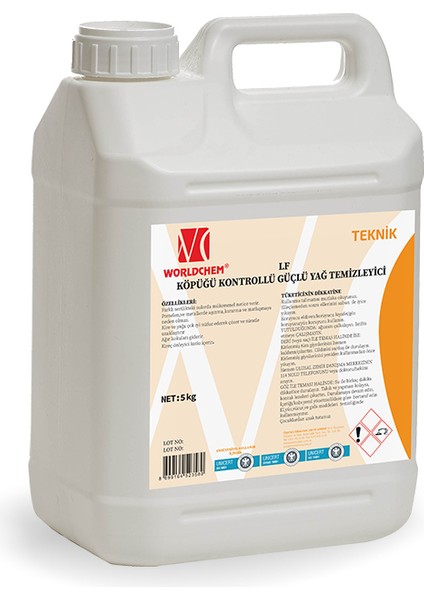 Güçlü Yağ Çözücü Köpüğü Kontrollü Lf 5 kg