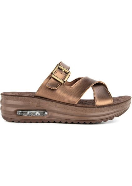 Therma Anatomik Air Max Taban Islak Zemin Kadın Terlik Bronz