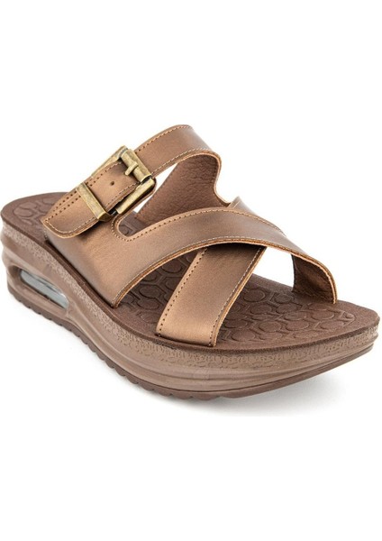 Therma Anatomik Air Max Taban Islak Zemin Kadın Terlik Bronz