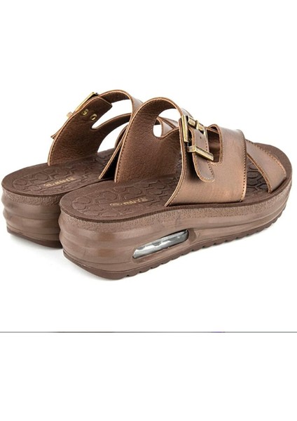 Therma Anatomik Air Max Taban Islak Zemin Kadın Terlik Bronz modelleri