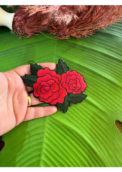 9x7 cm Ütü Ile Yapışan Nakış Işleme Çiçek Arma Dikiş Hobi Giyim Aksesuarı