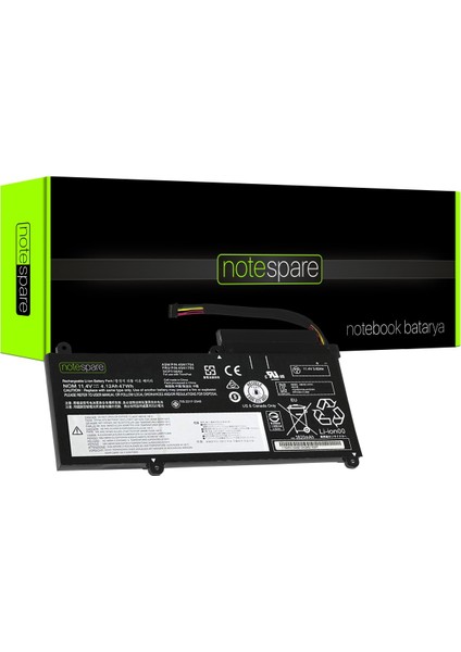 Lenovo ile Uyumlu Thinkpad 20ETS01900, 20ETS01A00, 20ETS01B00, 20ETS05C00 Notebook Batarya Pil