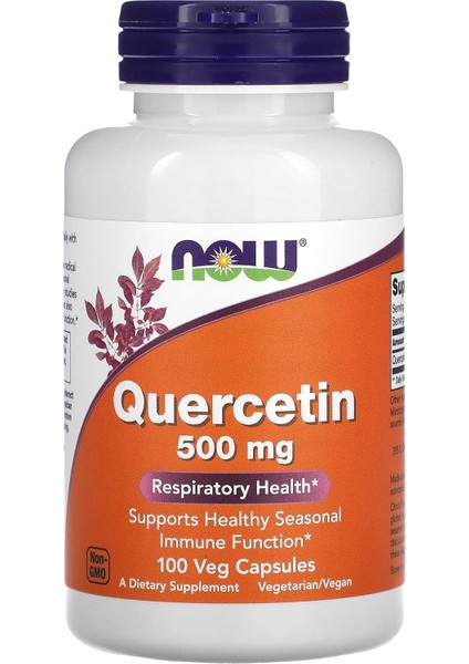 Quercetin 500 mg 100 Kapsül Respiratory Health