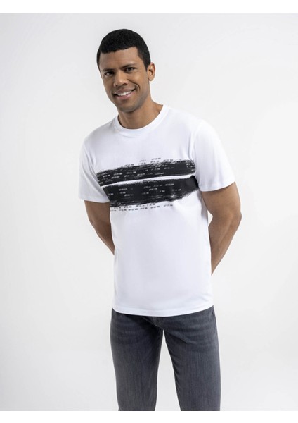 Erkek T-Shirt Beyaz LF2036419