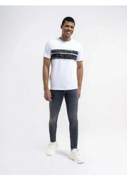 Erkek T-Shirt Beyaz LF2036419