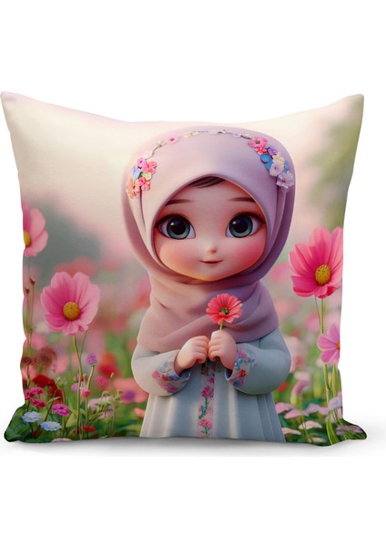Ramazan Serisi Çift Tarafı Dijital Baskılı Kırlent Kılıfı (Ramadan Cushion Cover)