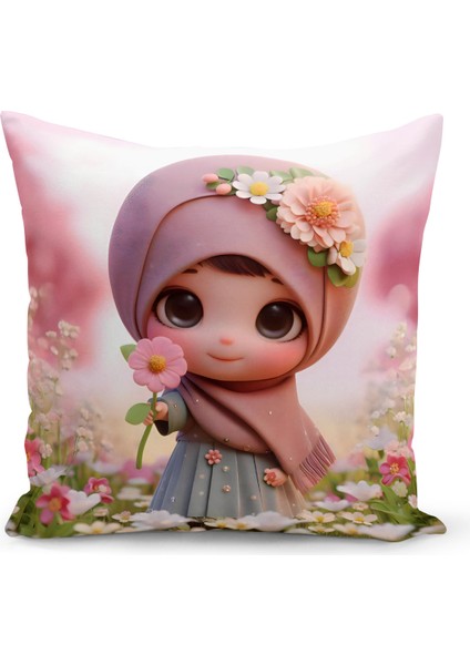 Ramazan Serisi Çift Tarafı Dijital Baskılı Kırlent Kılıfı (Ramadan Cushion Cover)