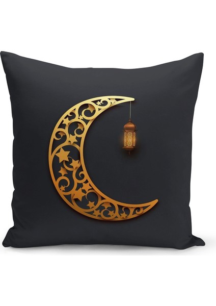 Ramazan Serisi Çift Tarafı Dijital Baskılı Kırlent Kılıfı (Ramadan Cushion Cover)