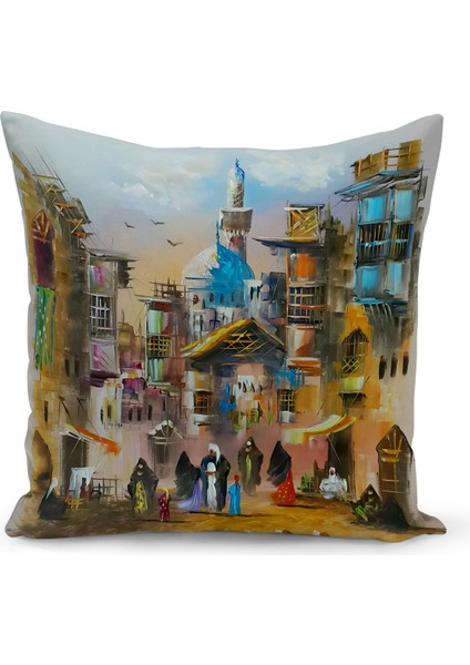 Ramazan Serisi Çift Tarafı Dijital Baskılı Kırlent Kılıfı (Ramadan Cushion Cover)