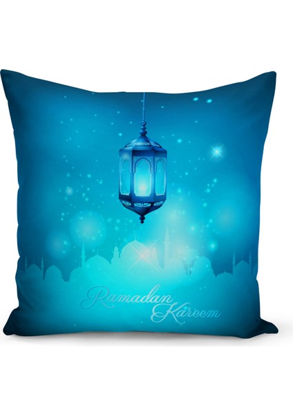Ramazan Serisi Çift Tarafı Dijital Baskılı Kırlent Kılıfı (Ramadan Cushion Cover)