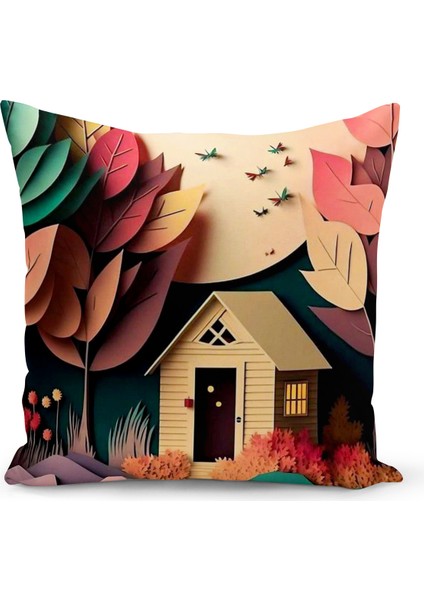 Klasik Serisi Çift Tarafı Dijital Baskılı Kırlent Kılıfı (Classic Cushion Cover)