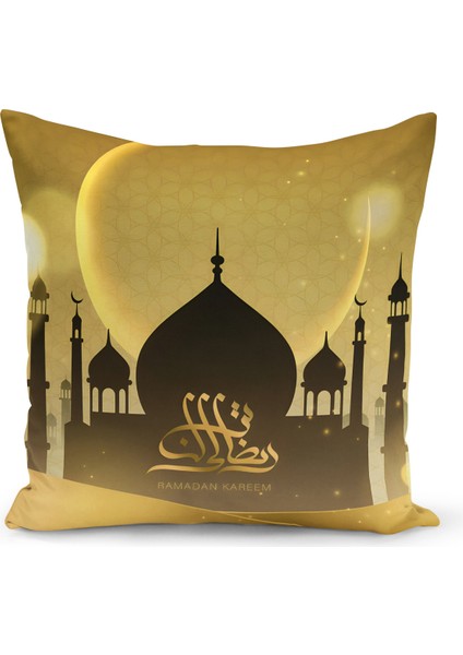 Ramazan Serisi Çift Tarafı Dijital Baskılı Kırlent Kılıfı (Ramadan Cushion Cover)