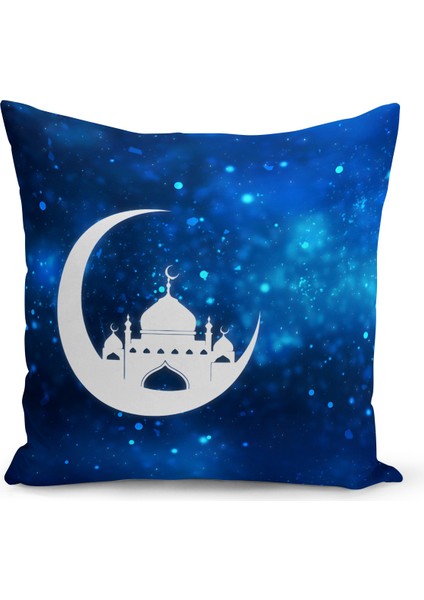 Ramazan Serisi Çift Tarafı Dijital Baskılı Kırlent Kılıfı (Ramadan Cushion Cover)