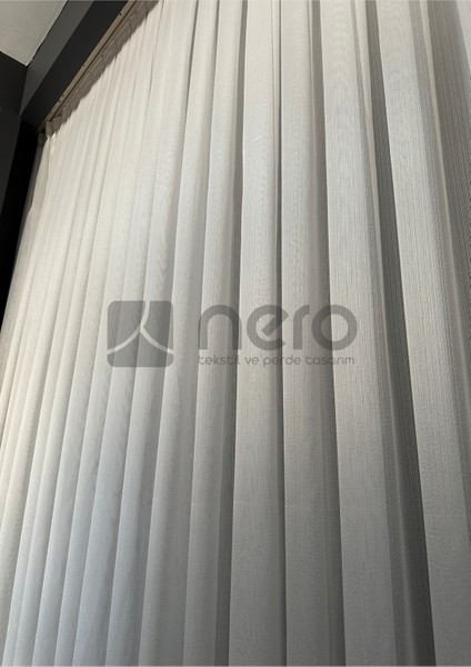 Tül Perde KAR-600 Gümüş Sık Pile (1x3) fırsatları