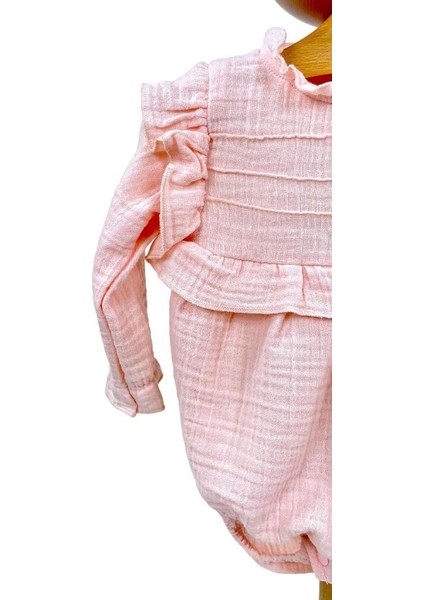 Kız Bebek Müslin Tulum Müslin Body Pembe fiyatları
