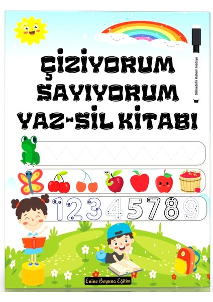 Çiziyorum Sayıyorum Yaz - Sil Kitabı