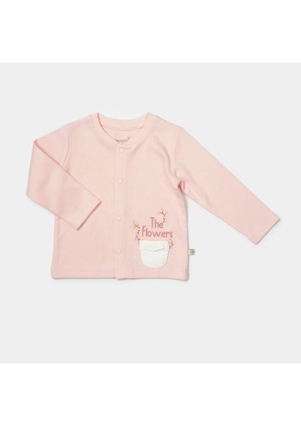 Bibaby Biorganic The Flowers Pijama Takımı 59764 Ekru Pembe