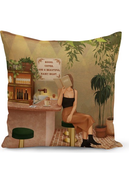 Bohem Serisi Çift Tarafı Dijital Baskılı Kırlent Kılıfı (Bohem Cushion Cover)