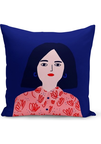 Retro Serisi Çift Tarafı Dijital Baskılı Kırlent Kılıfı (Retro Cushion Cover)