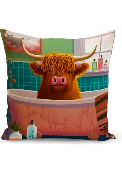 Bohem Serisi Çift Tarafı Dijital Baskılı Kırlent Kılıfı (Bohem Cushion Cover)