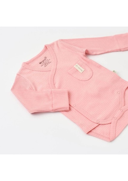 Bibaby Biorganic Soft Modal Eldivenli Kruvaze Body 56904 Pembe