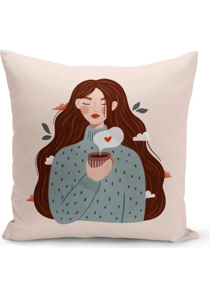 Retro Serisi Çift Tarafı Dijital Baskılı Kırlent Kılıfı (Retro Cushion Cover)